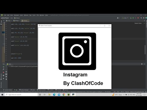 How To Draw Instagram Logo Using Python Turtle Python Animation