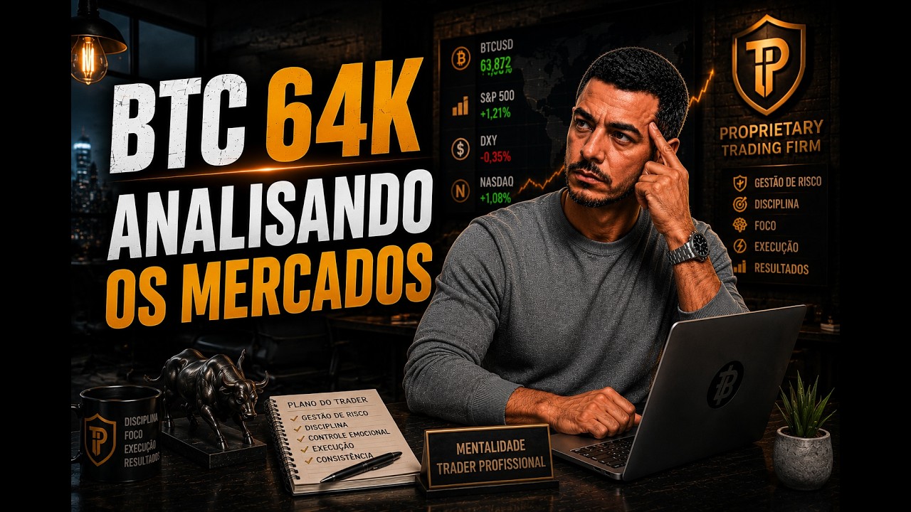Bitcoin 64k - Quinta Feira - Analisando os Mercados e ETFs - Day Trade Cripto