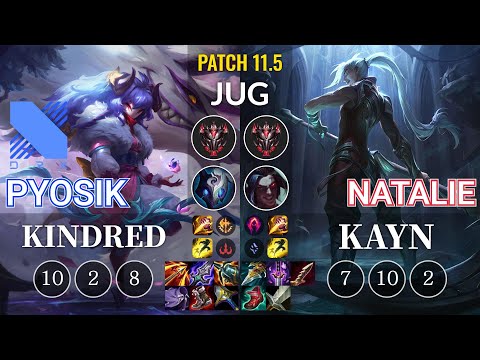 DRX Pyosik Kindred vs Natalie Kayn Jungle - KR Patch 11.5