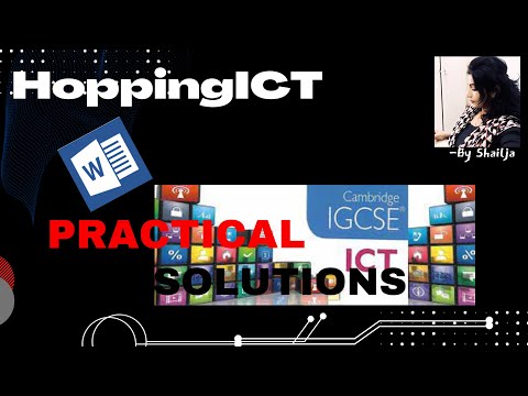 2017 MAY/JUNE PAPER 22 | MSWORD  PART - 2#IGCSE  #ICT  #PASTPAPR  #CAMBRIDGE  #DOCUMENTATION