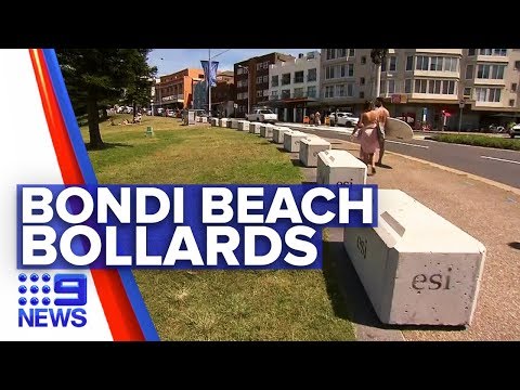 Bollards installed at iconic beach | Nine News Australia