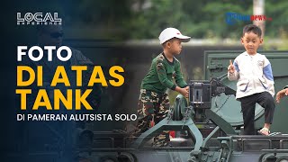 Suasana Pameran Alutsista di Benteng Vastenberg Solo, Warga Antre Foto di Tank hingga Angkat Senjata