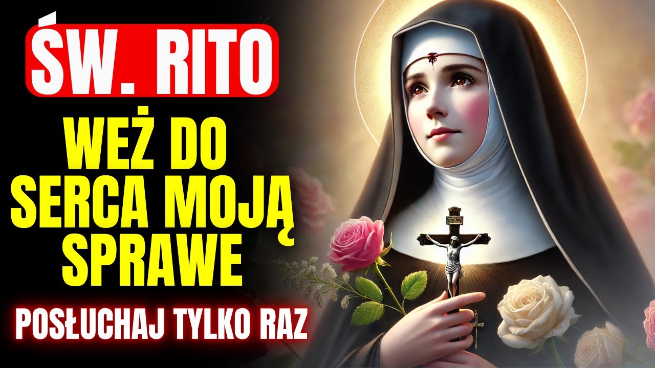 🌹 MODLITWA NIEZAWODNA DO ŚW. RITA: ROZWIĄŻ TRUDNE SPRAWY I OTRZYMAJ CUD TERAZ! 🌹