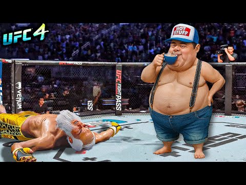 Old Bruce Lee vs. Baby Yokozuna (EA sports UFC 4)