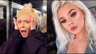 I RUINED MY HAIR!!  jk lol How I Bleach My Hair At Home!