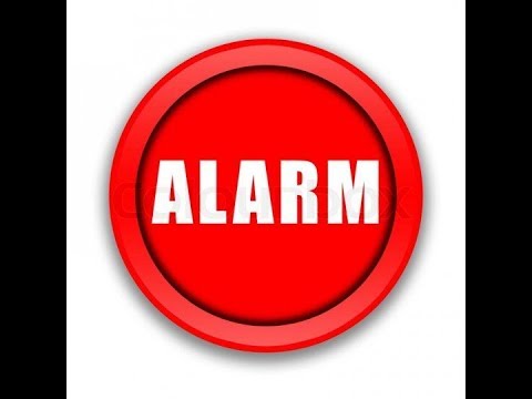 Alarm going off