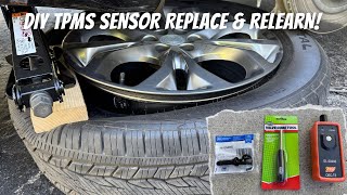 How to Replace TPMS Sensor without Tire Changer (+Relearn TPMS Sensor to Vehicle)
