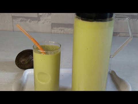 How To Make Avocado Soya Milk | Homemade Avocado And Soya Milk Drink