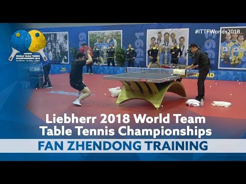 Fan Zhendong Multi Ball Training | World Team Championships 2018