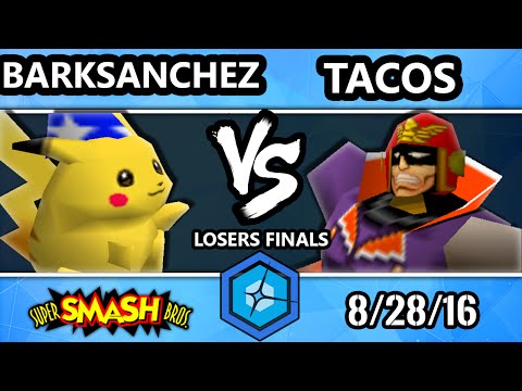 Shine 2016 Smash 64 - BarkSanchez (Pikachu) Vs. tacos (Captain Falcon, Yoshi) SSB64 Losers Finals