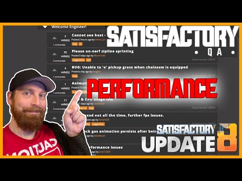 NEUE PERFORMANCE TIPS in UPDATE 8! - Satisfactory Tutorials