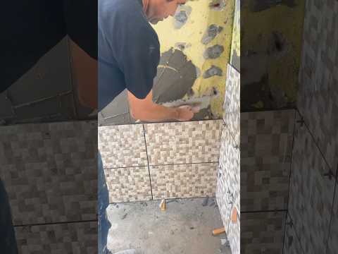 Como colocar azulejo em parede pintada #reforma #azulejo #vocereforma