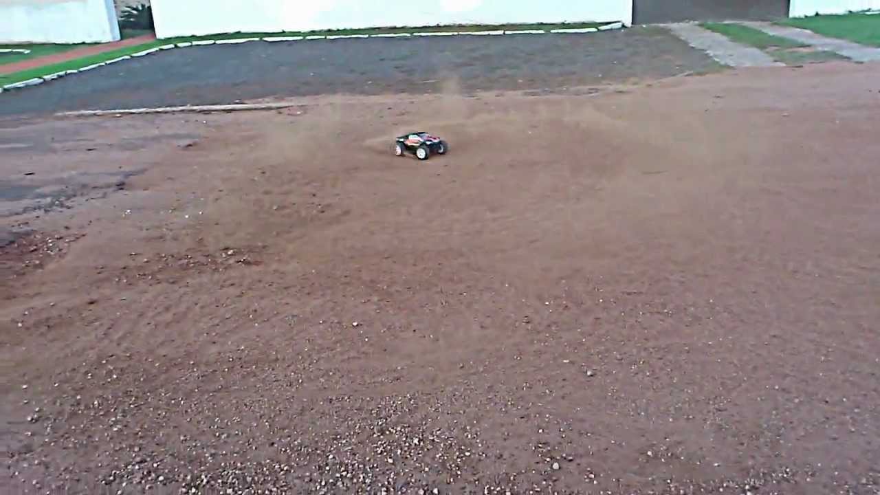 RC auto HiMOTO Monster Truck EMXT-1, červená