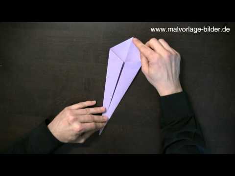 Origami Schwan Faltanleitung - Anleitung zum Falten