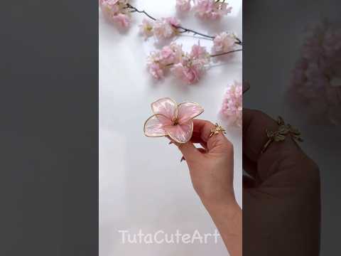 DIY Crystal  flower 🌸