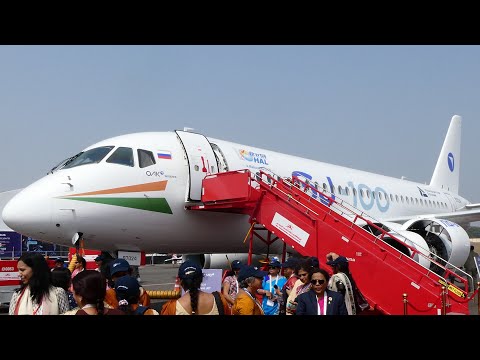 🇷🇺 🇮🇳 Russian Delegation at Wings of India | Sukhoi SSJ100 & Ilyushin IL 114 300