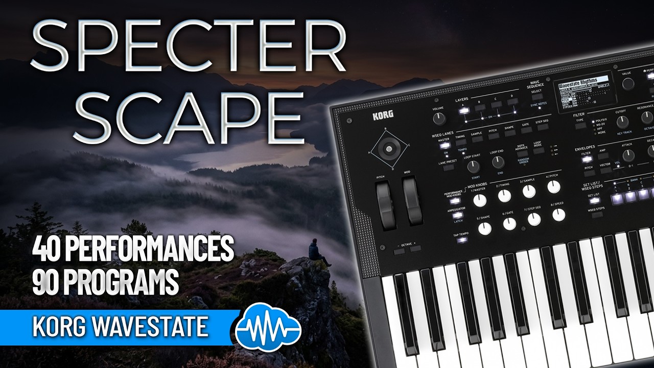 TPL102 - Specter Scape - Korg Wavestate ( 130 presets ) - Video Preview 1