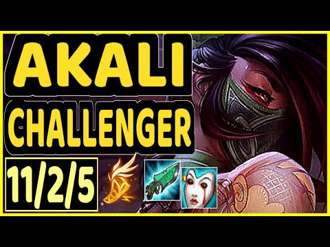 EVROT (AKALI) - 11/2/5 KDA CHALLENGER GAMEPLAY - BR