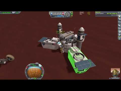 Duna Base Jericho - 4 contracts in 1 mission [KSP 1.11 stock]