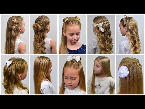 10 HOLIDAY HAIRSTYLES - Half up half down hairstyles...