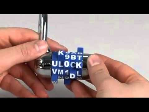 Master Lock Word Dial Set-Your-Own-Combination Padlock from 101geo