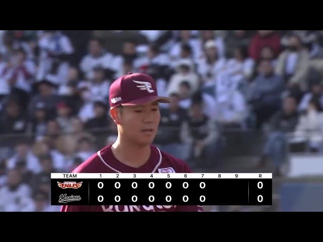 【7回裏】イーグルス・鈴木翔天 フルカウントから空振りを奪い3者凡退に抑える!! 2025年4月5日 千葉ロッテマリーンズ 対 東北楽天ゴールデンイーグルス