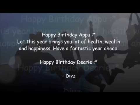 Happy Birthday Appu