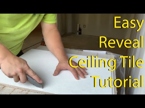 How To Cut Perimeter Reveal Ceiling Tiles