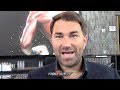 EDDIE HEARN RESPONDS TO RUIZ JR'S 50 MILLION UK REMATCH DEMAND; REVEALS JOSHUA WANTS REMATCH IN U.S.