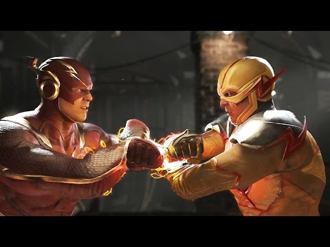 INJUSTICE 2 Flash vs Reverse Flash/Jay Garrick (Golden Age Flash) Clash Dialogue