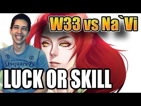 W33 vs Na`vi Dota 2 [Windranger] Luck Or Skill