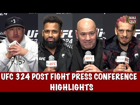 UFC 324 Post Fight Press Conference Highlights