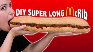 DIY GIANT McRIB VS SUPER LONG