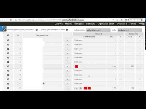 Librus Synergia - kategorie ocen + ocenianie ucznia