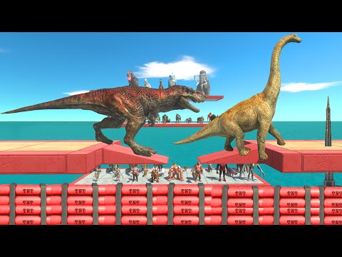 Jump units over dynamite - Animal Revolt Battle Simulator