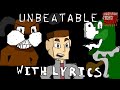 Unbeatable WITH LYRICS | Friday Night Funkin': Mario's Madness V2 Cover
