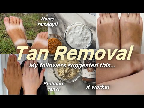 I TRIED VIRAL TAN REMOVAL REMEDY‼️(it works)