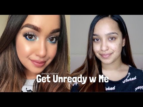 Get Unready With Me | Oily/Hormonal Acne Prone Skin