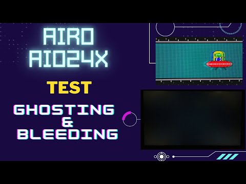 Blur Busters Motion/Ghosting Test (UFO) & Bleeding Test Monitor AIRO AIO24X