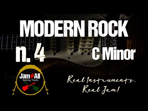 MODERN ROCK n​.4 IN C MINOR - Backing Track with Real Instruments - 2025-​005