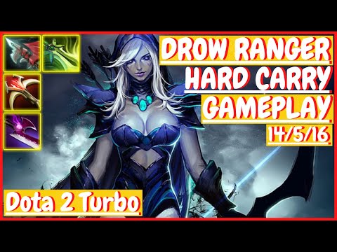 Drow Ranger 14/5/16 [HARD CARRY] [Gameplay DOTA 2 Turbo] 7.31
