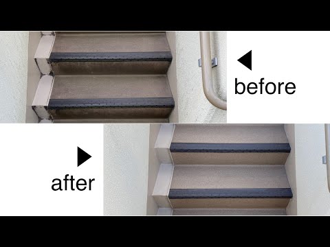 YouTube｜外階段の高圧洗浄