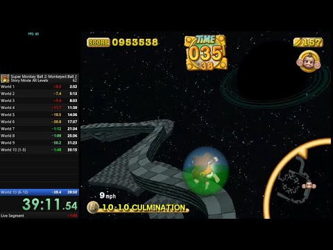 (39:37.31) Super Monkey Ball 2: Monkeyed Ball 2 Speedrun