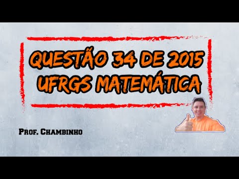 Questão 34 de 2015 da prova de matemática da UFRGS - Considere o padrão de construção representado