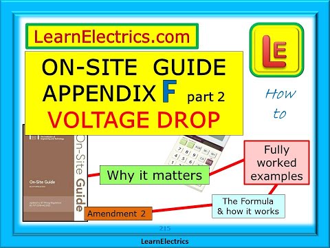 ON-SITE GUIDE - APPENDIX F – PART 2 – VOLTAGE DROP - HOW TO CALCULATE IT – HOW TO SELECT CABLES