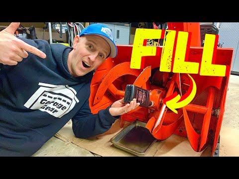 HOW TO LUBRICATE A SNOWBLOWER AUGER GEARBOX FOR BEGINNERS
