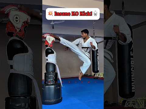 ⚡️Crazy INSANE K.O kick🔥🥋 #kick #taekwondo #crazy #knockout #mma #kickboxing #karate #martialarts