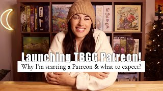 I'm launching The Board Game Garden Patreon! | Why I'm starting a Patreon & what to expect?