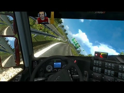 ETS 2 ONLINE - SALVATO DAL GUARDRAIL w/Poderak - GAMEPLAY ITA NYKK3