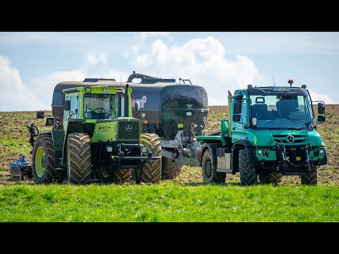 UNIMOG U430 MB-TRAC 1800 INTERCOOLER | Slurry transport in Bavaria | Henne Road Trip Part 3